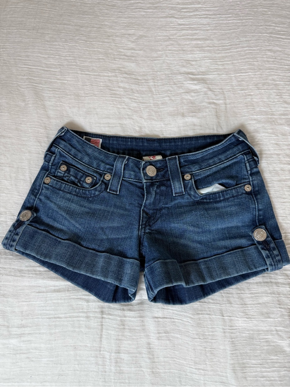 True Religion Low Rise Shorts